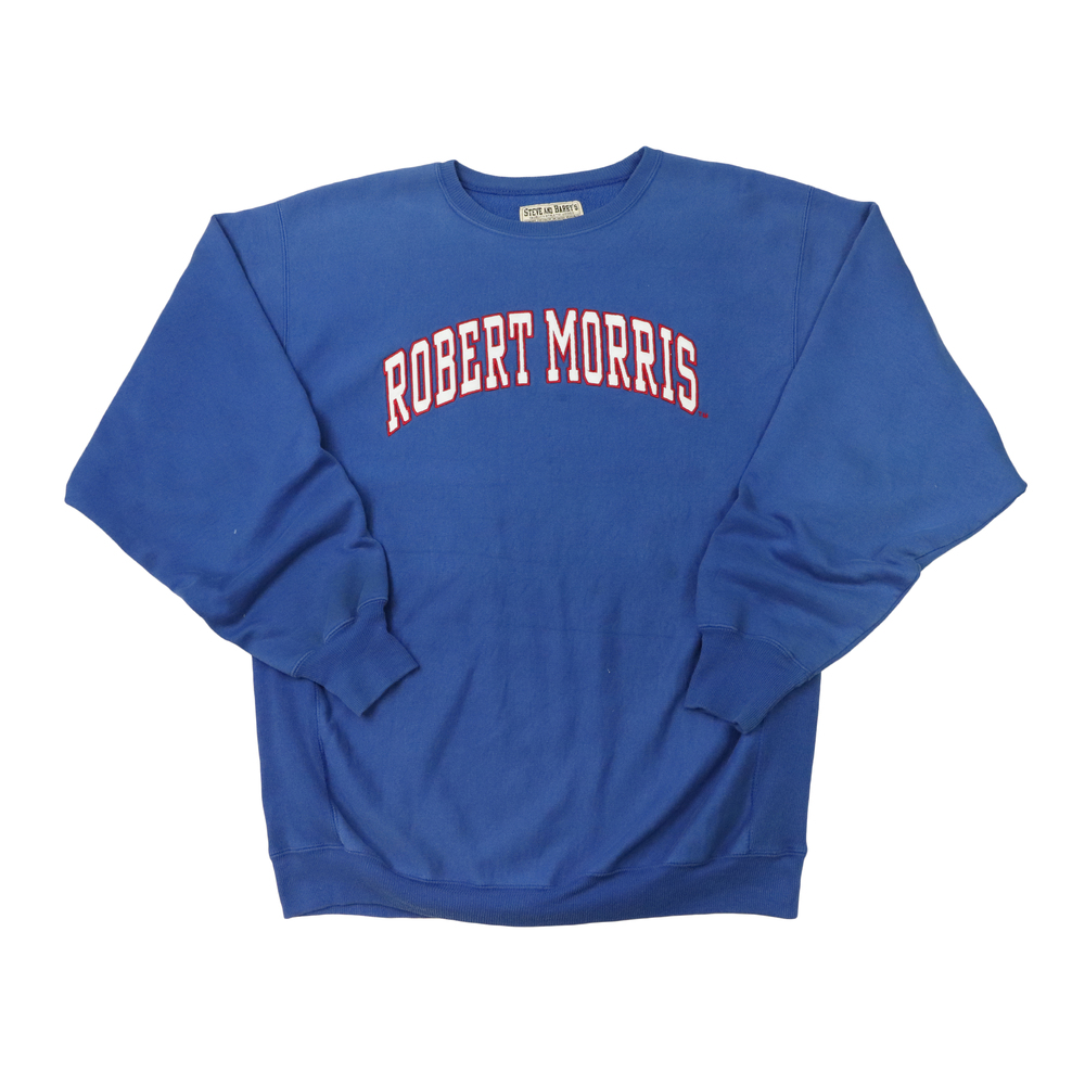 Vintage Steve And Barrys Robert Morris Blue Crewneck Size XL